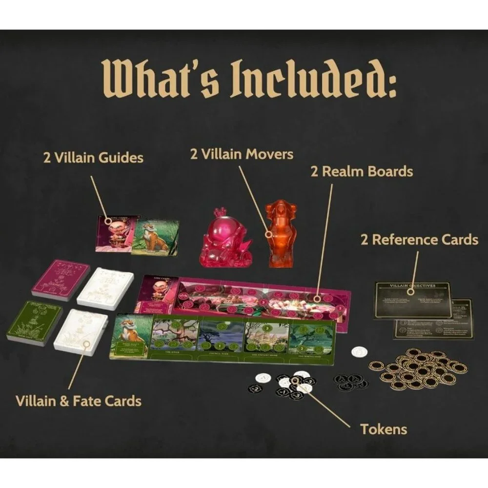 DISNEY Villainous Sugar and spite & TRIVIAL PURSUIT Drop Trivia Game